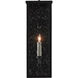Tanzy 1 Light 18.38 inch Midnight Outdoor Wall Sconce, Small