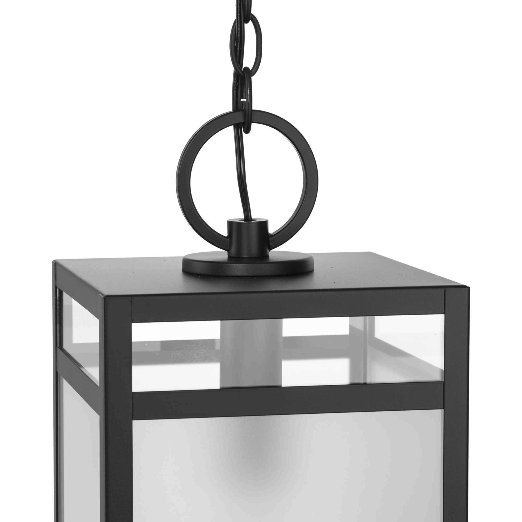 Parrish 1 Light 8.37 inch Matte Black Outdoor Hanging Lantern