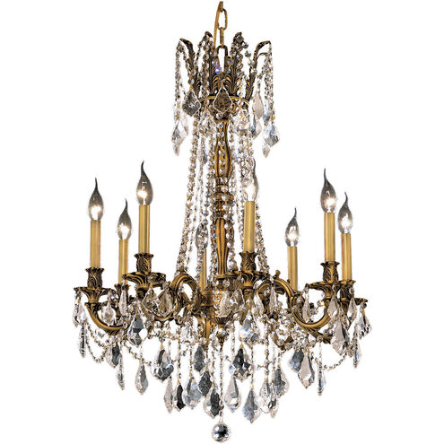 Rosalia 8 Light 24 inch French Gold Dining Chandelier Ceiling Light in Clear, Royal Cut