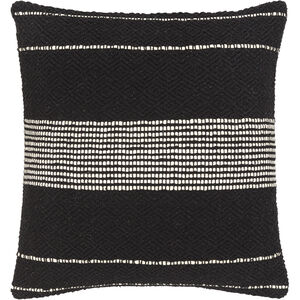 Ontario 20 inch Black Pillow Kit in 20 x 20, Square
