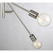 Contemporary 6 Light 26 inch Polished Nickel Chandelier Ceiling Light