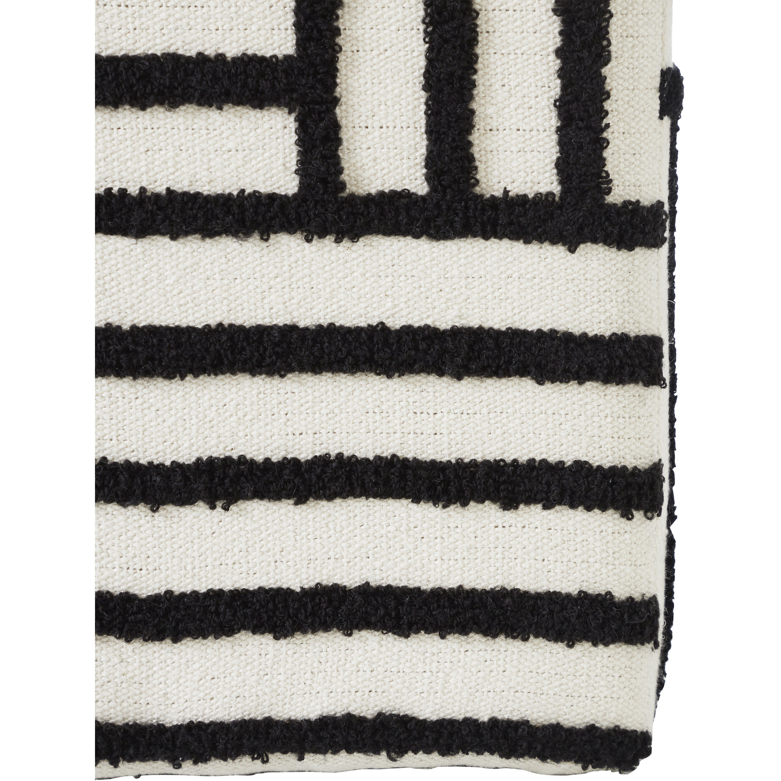 Monti 18 inch Black Cube Ottoman