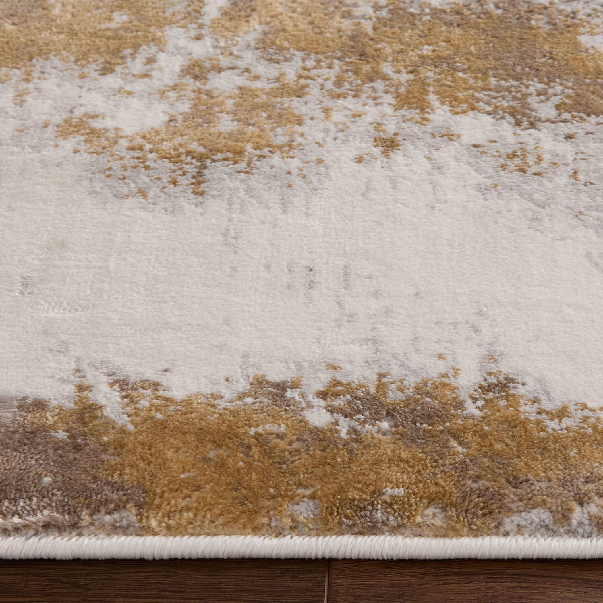 Veleka Gray and Gold Indoor Rug