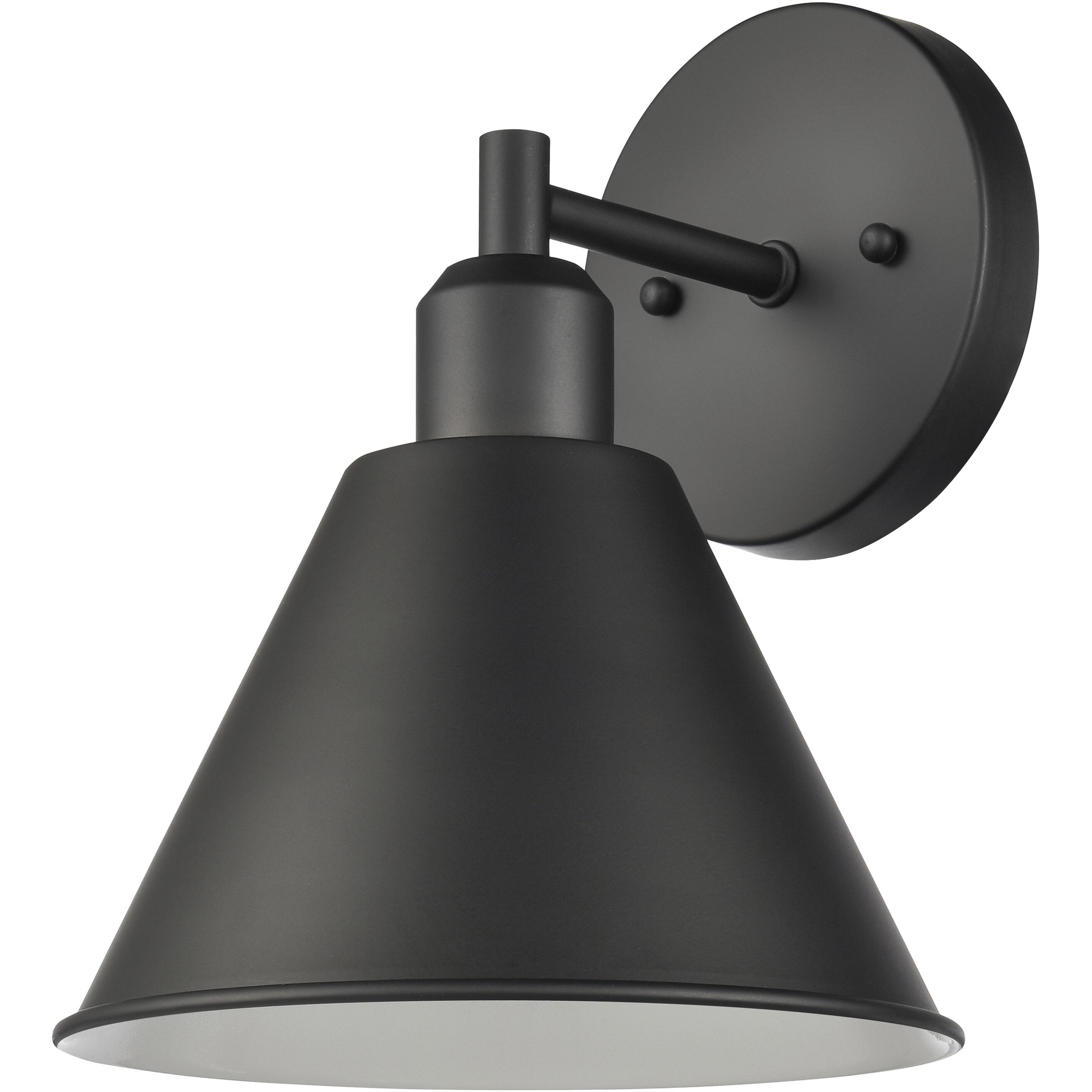 Abbington 1 Light 8.25 inch Matte Black Vanity Light Wall Light