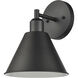 Abbington 1 Light 8.25 inch Matte Black Vanity Light Wall Light