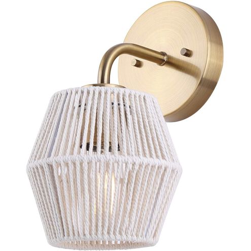 Willow 1 Light 7.25 inch Gold Vanity Light Wall Light