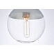 Eclipse 1 Light 8 inch Chrome Flush Mount Ceiling Light