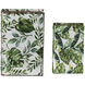 Botanical 7.1 X 2.7 inch Green and White Book Box, Set of 2
