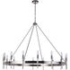 Larrson 16 Light 48 inch Brushed Polished Nickel Chandelier Ceiling Light