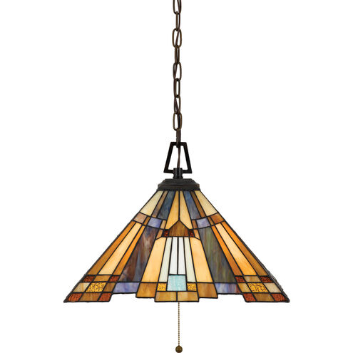 Inglenook 3 Light 17 inch Valiant Bronze Pendant Ceiling Light, Naturals