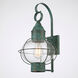 Ellington 1 Light 21.25 inch Verde Green Outdoor Sconce in Clear Glass, Brass Traditions by Innovations Lighting