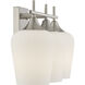 Octave 3 Light 21 inch Satin Nickel Bathroom Vanity Light Wall Light, Essentials
