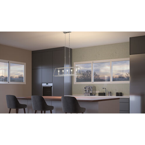 Prescott 5 Light 36 inch Brushed Nickel Island Light Ceiling Light