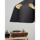 Victoria 29.5 inch Ebony Pendant Ceiling Light in Ebony/Ash