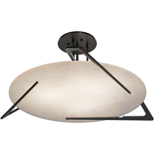 Callisto 3 Light 28.5 inch Ink Semi-Flush Ceiling Light