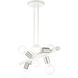 Bannister 6 Light 37 inch White Linear Chandelier Ceiling Light