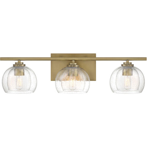 Glint 3 Light 24 inch Legacy Brass Vanity Light Wall Light
