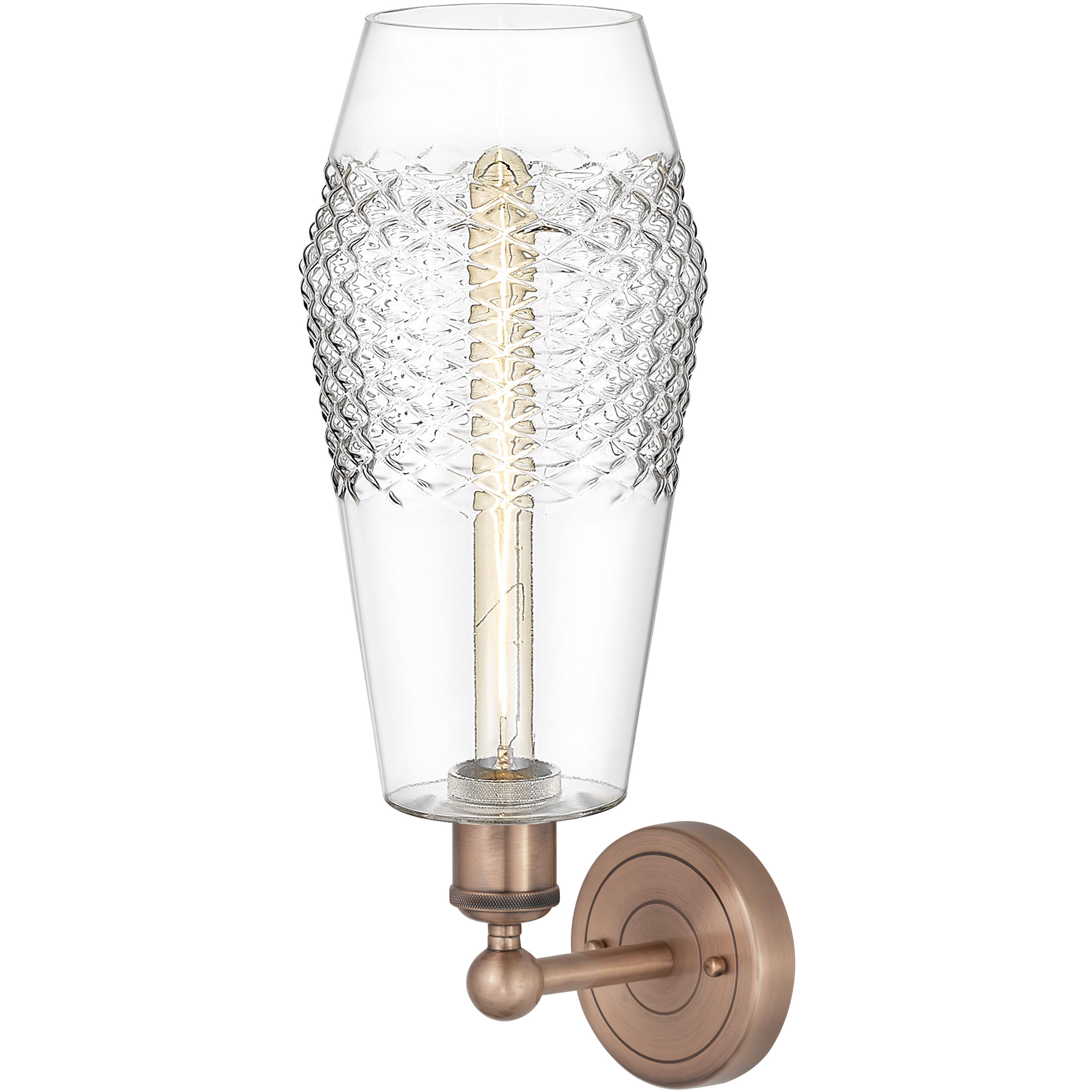 Windham Sconce Wall Light in Antique Copper