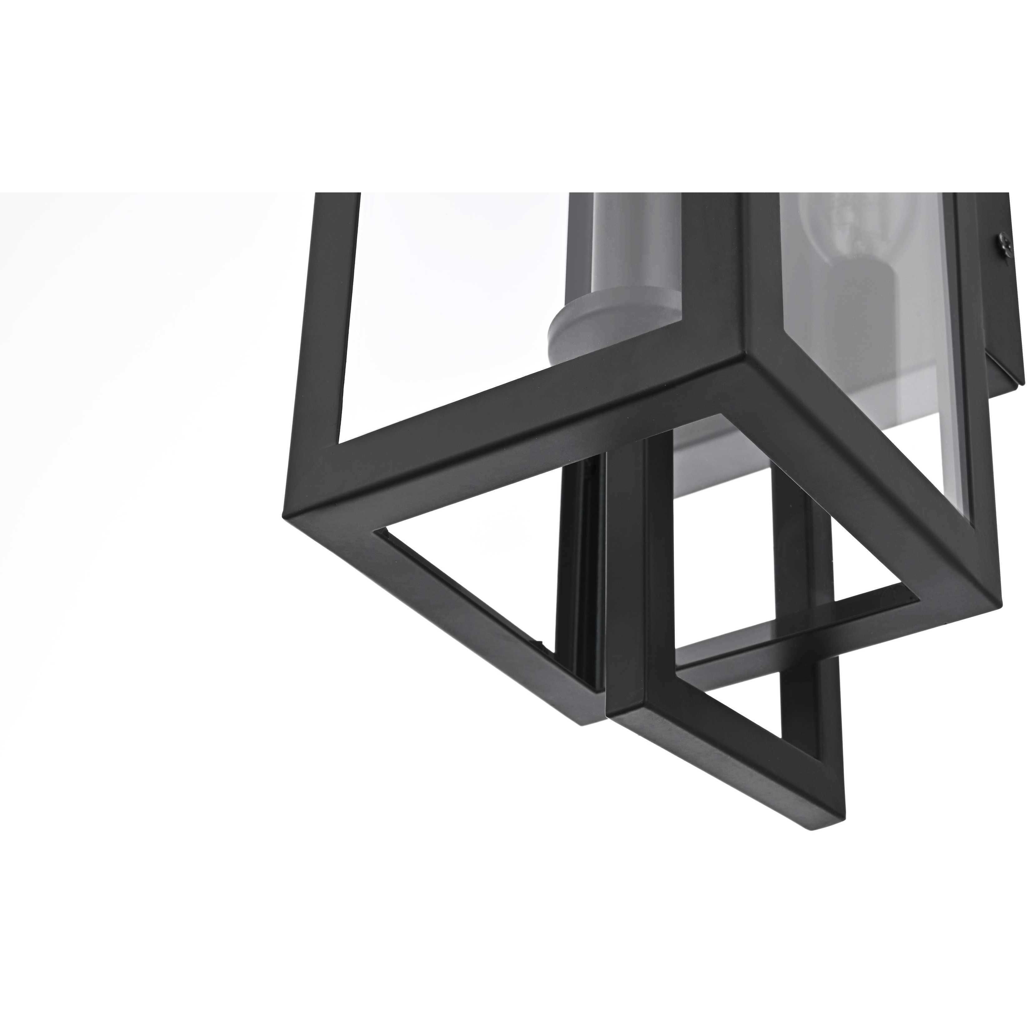 Jairo 1 Light 16.5 inch Black Outdoor Wall Sconce