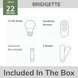 Bridgette Fandelier 22 inch Matte Black Ceiling Fan