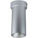 iLENE LED 4.38 inch Silver with Silver Surface Mount Mini Cylinder Ceiling Light in 1500, 3000K