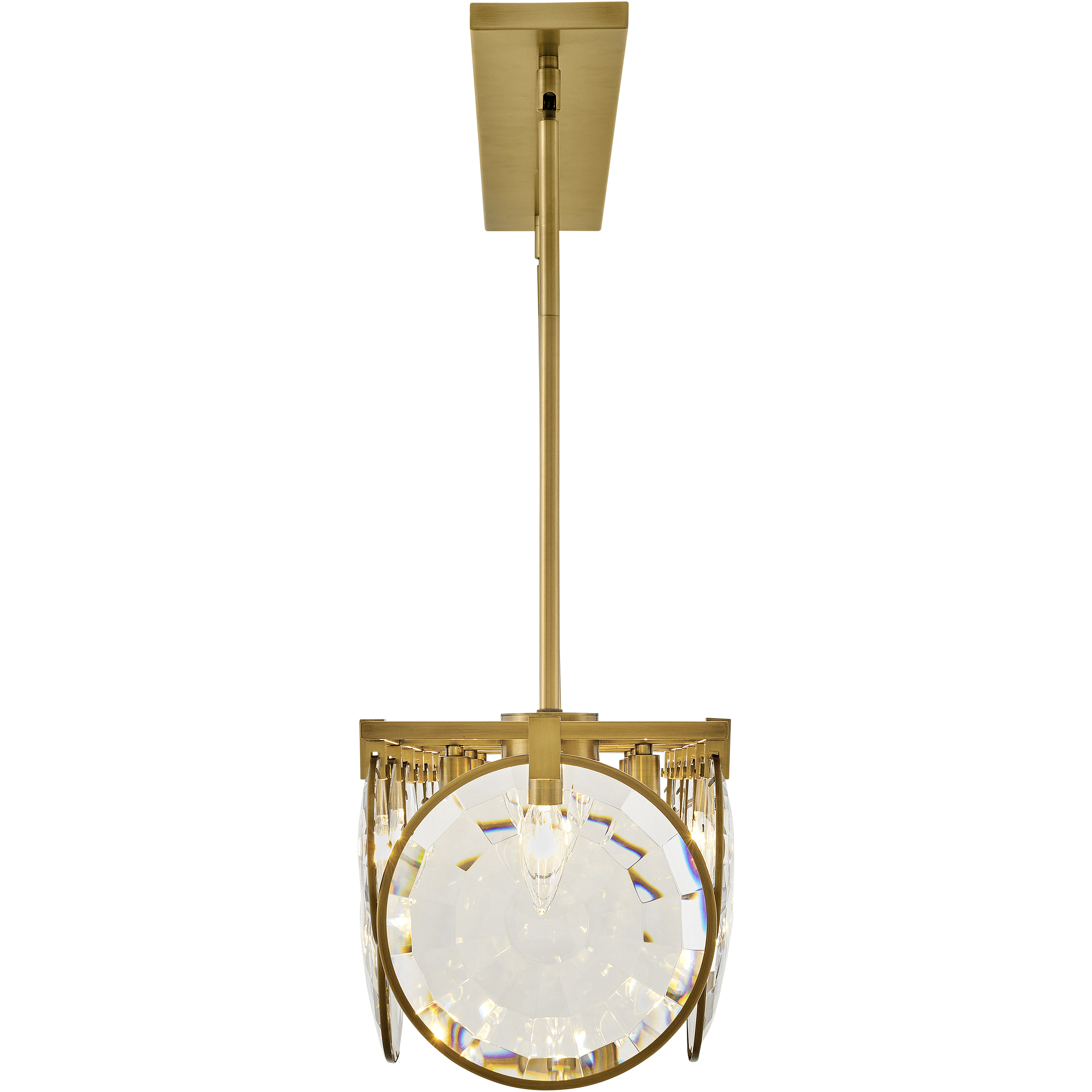 Nala LED 49.75 inch Heritage Brass Chandelier Ceiling Light, Linear & Oval