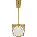 Nala LED 49.75 inch Heritage Brass Chandelier Ceiling Light, Linear & Oval