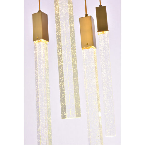 Weston 9 Light 20 inch Satin Gold Pendant Ceiling Light