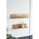Anita 18.9 inch Brown Wall Shelf