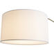 Taper 92 inch 14.00 watt Walnut and Weathered Brass Arc Floor Lamp Portable Light