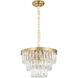 Canada 6 Light 15.57 inch Gold Chandelier Ceiling Light