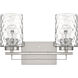 Livvy 2 Light 15 inch Satin Nickel Vanity Light Wall Light