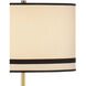 Gieves 64.5 inch 150 watt Black and Bronze and Antique Brass Floor Lamp Portable Light