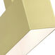 Lynx 1 Light 6 inch Satin Brass Outdoor ADA Wall Sconce