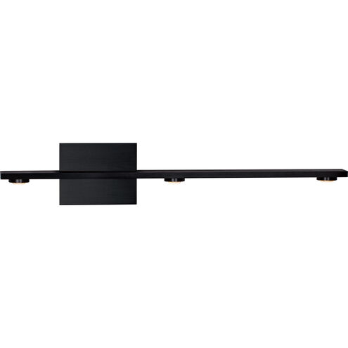 Aurora 3 Light Satin Brushed Black Wall Sconce Wall Light