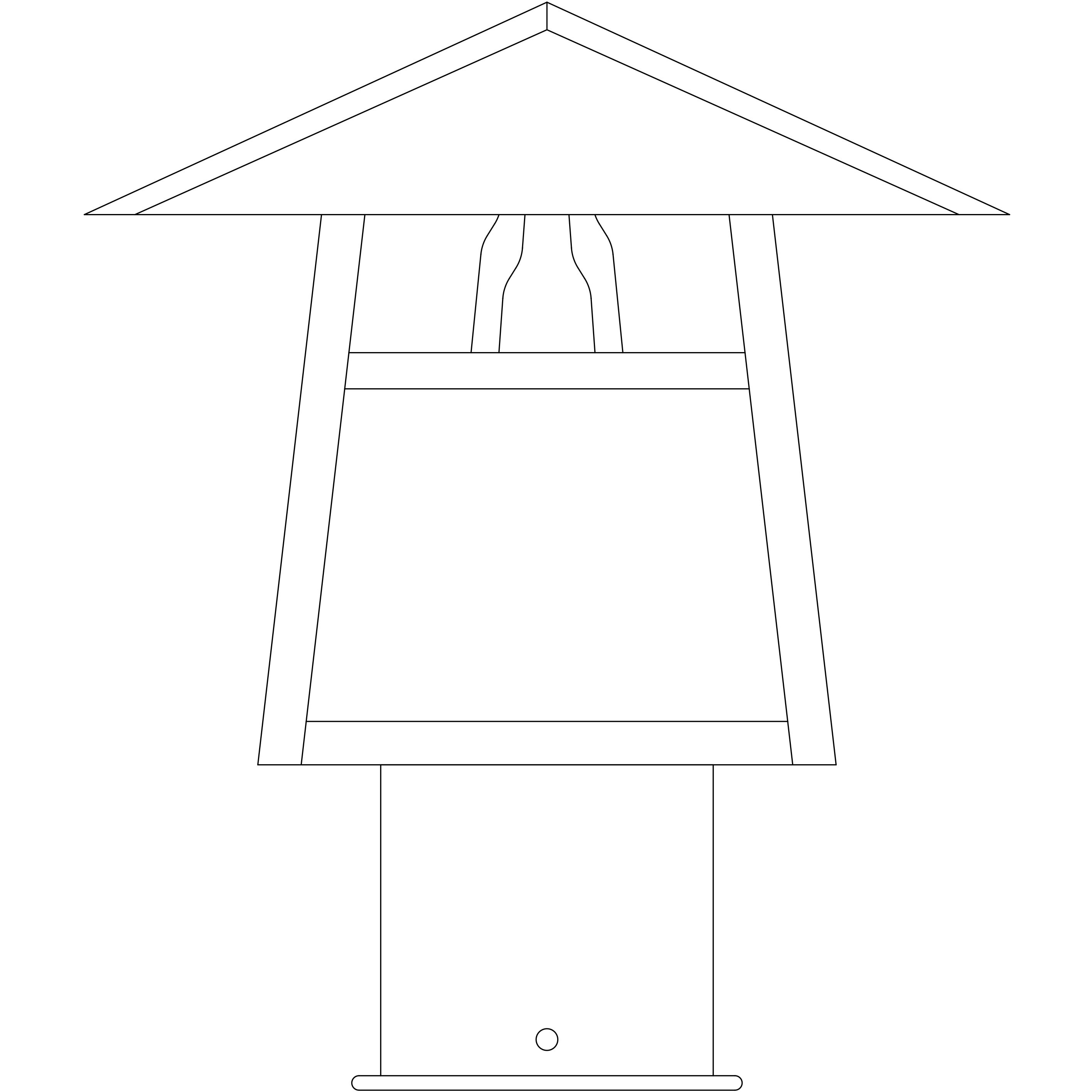 Carmel 1 Light 6.5 inch Verdigris Patina Post Mount in Off White, T-Bar Overlay