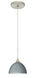 Brella LED Satin Nickel Pendant Ceiling Light in Titan Glass