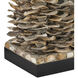 Villamare 30 inch 150 watt Natural and Satin Black Table Lamp Portable Light