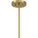 Darien 6 Light 32 inch Warm Brass Chandelier Ceiling Light