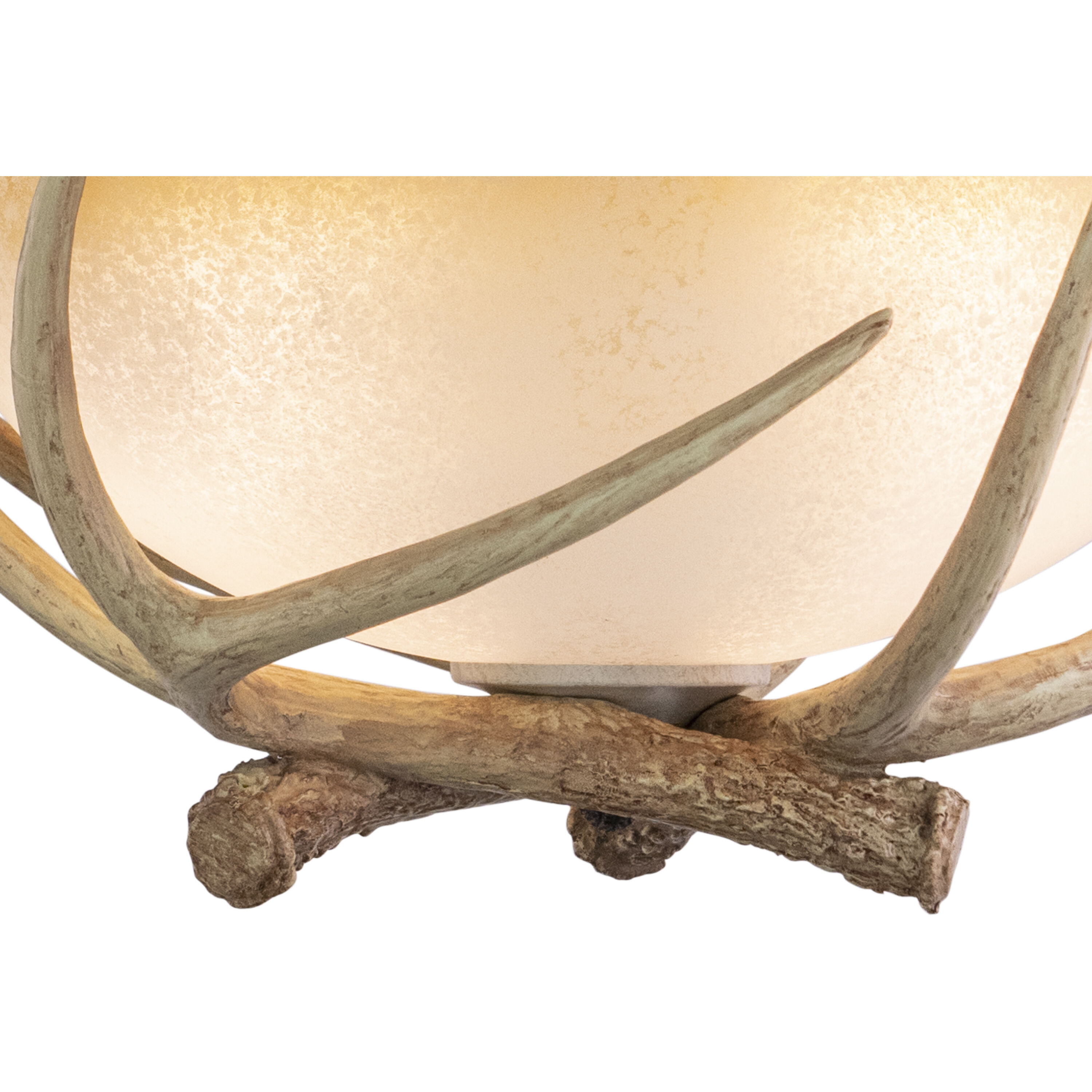 Lodge LED 16 inch Noachian Stone Semi-Flush Mount Ceiling Light