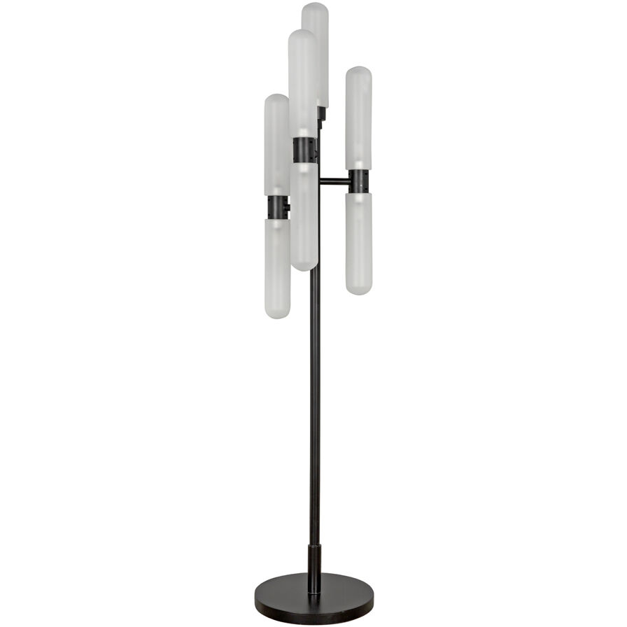 Dominique 68 inch 25.00 watt Matte Black Floor Lamp Portable Light