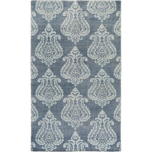 Marta 36 X 24 inch Blue and Gray Area Rug, Wool
