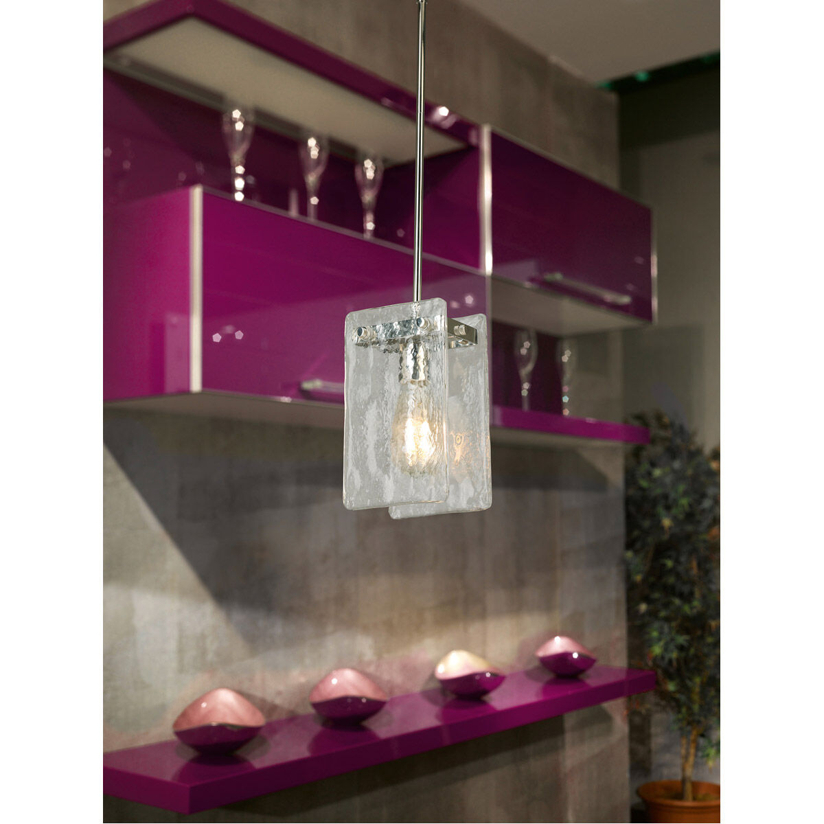 Wolter 1 Light 6 inch Polished Nickel Mini Pendant Ceiling Light