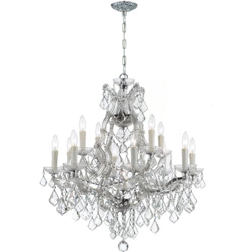 Maria Theresa 13 Light 29 inch Polished Chrome Chandelier Ceiling Light in Clear Spectra