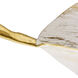 Lowcountry 1 Light Golden Sand and Brass Wall Sconce Wall Light