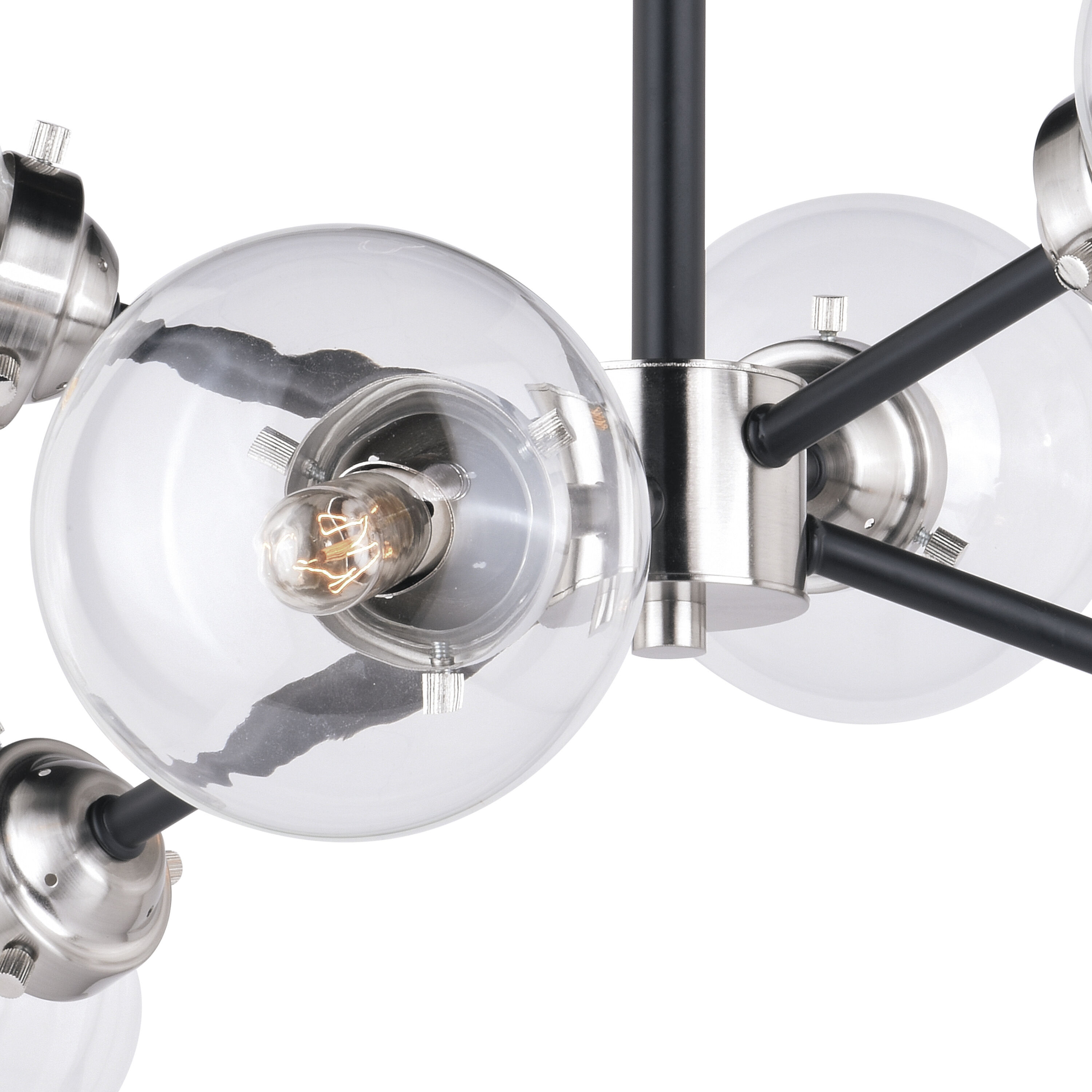 Orbit LED 25 inch Satin Nickel and Oil Rubbed Bronze Semi-Flush Mount Ceiling Light