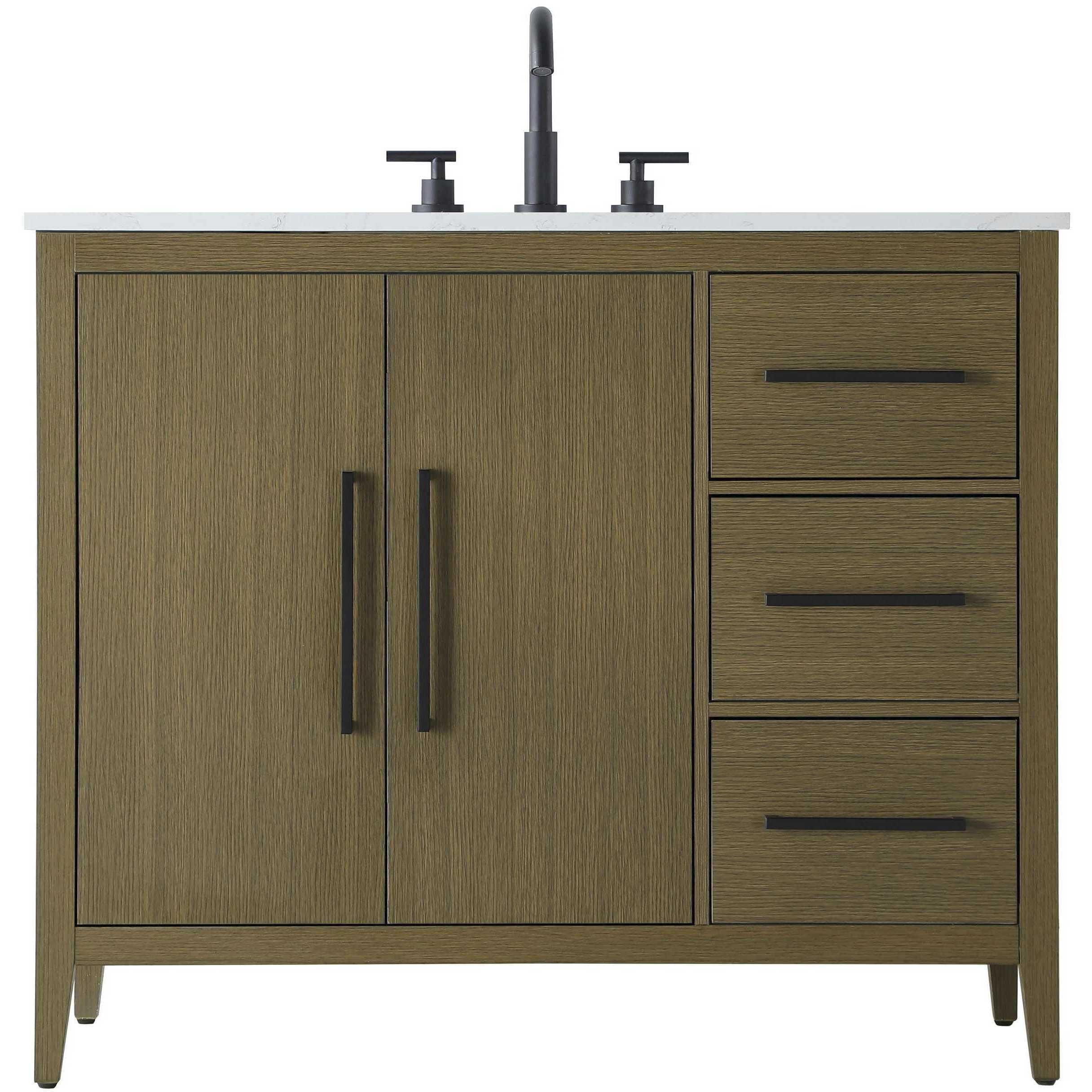 Millie 42 X 35 inch Chestnut Brown Bathroom Vanity Cabinet