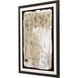 Abstract Collection Modern Rubbed Matte Espresso Wood With Honeycomb Embossing Framed Art
