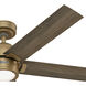 Erling 52 inch Luxe Gold with Warm Grey Oak Blades Ceiling Fan