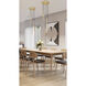 Forest LED 12 inch Modern Gold Chandelier Ceiling Light